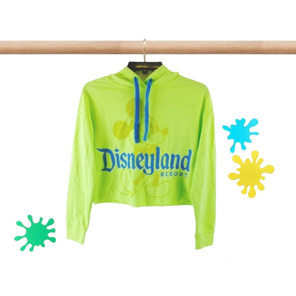 Women's Disneyland Resort Mickey Mouse Neon Summer Hooded Sweatshirt